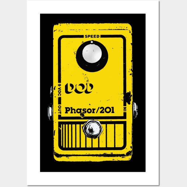 DOD Phasor Pedal Guitar FX Fan Art Design Wall Art by DankFutura